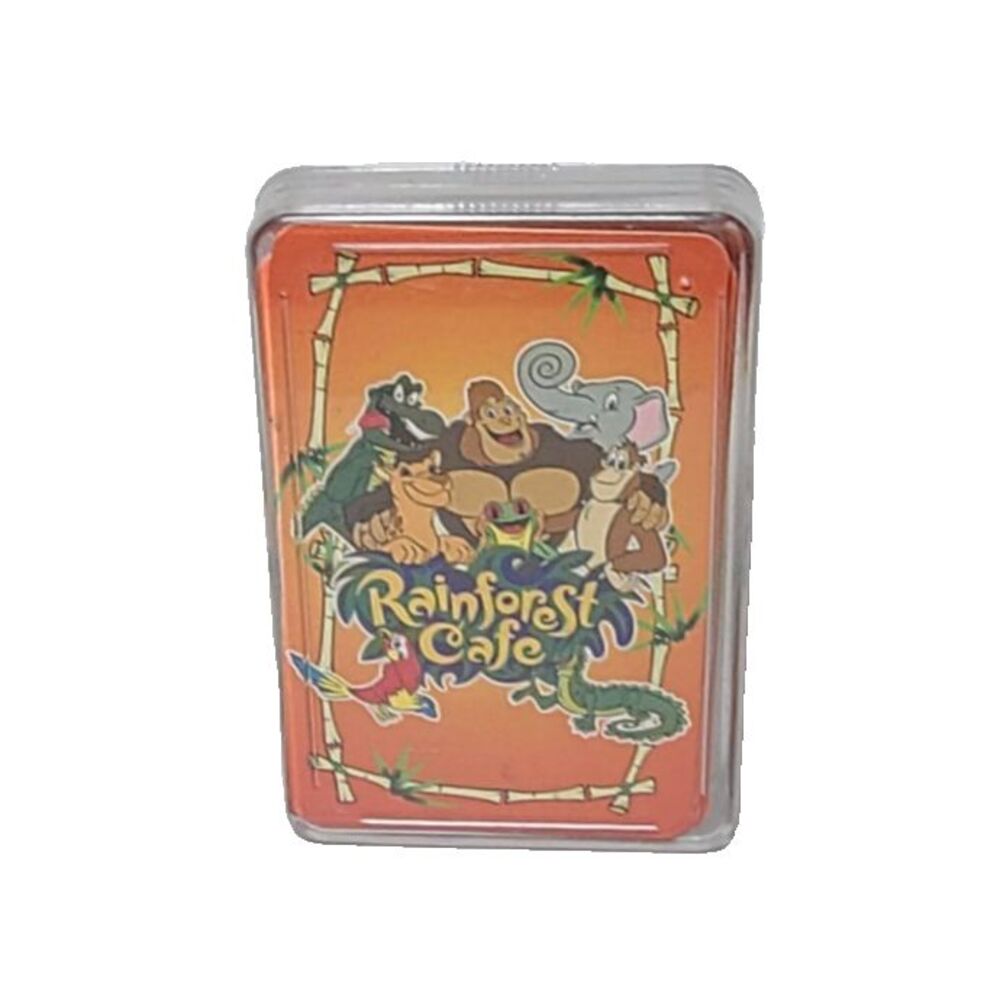 Rainforest Cafe Playing Cards Poker Size With Plastic Case